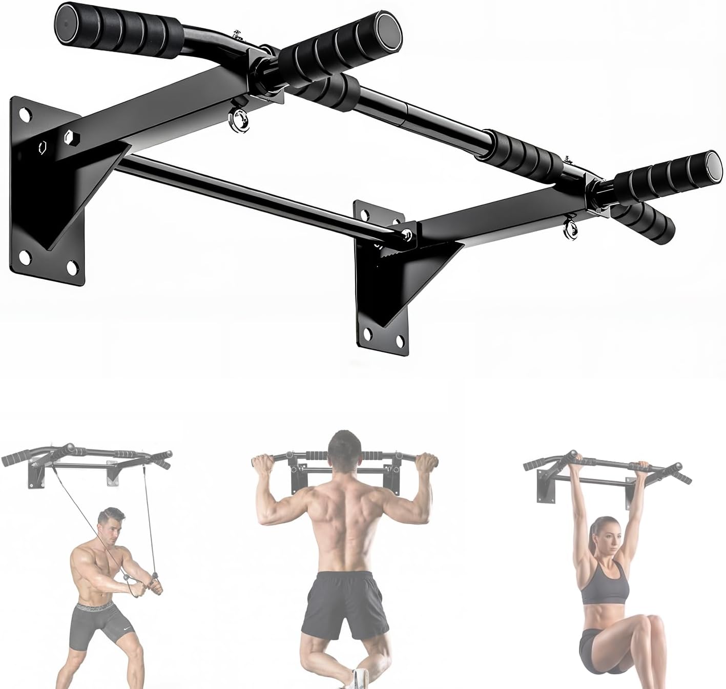 Wall Mount Multifunctional Pull Up Bar