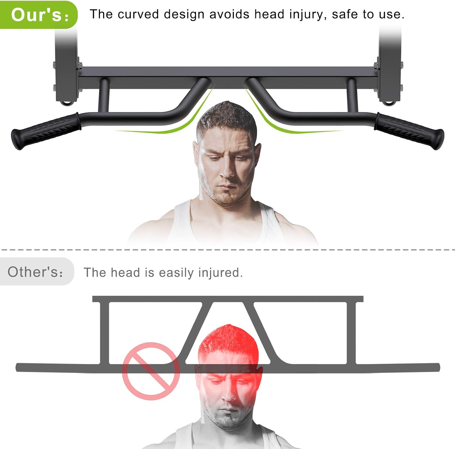 32" Ceiling Mount Pull Up Bar with Punching Bag Hanger