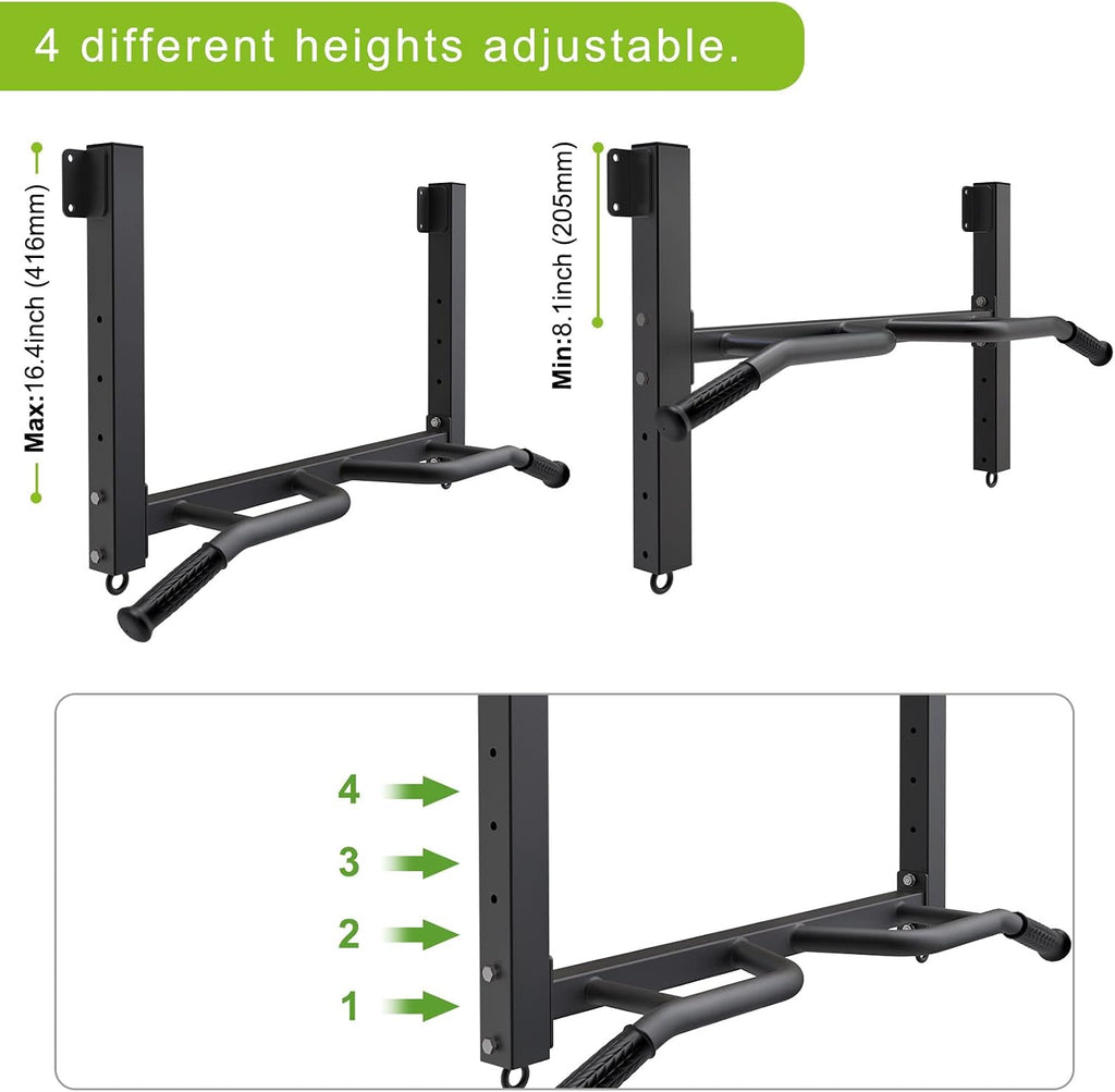 32" Ceiling Mount Pull Up Bar with Punching Bag Hanger