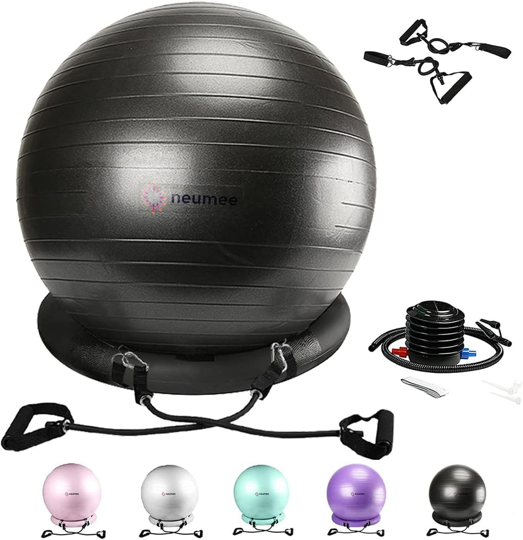 65cm Yoga Ball Chair Set