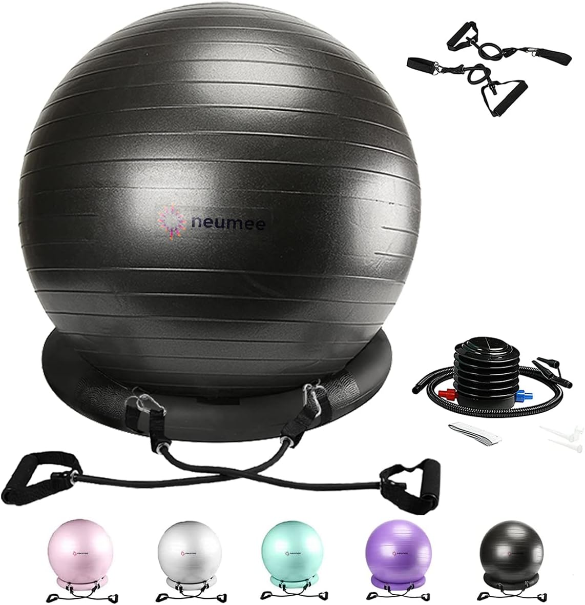65cm Yoga Ball Chair Set