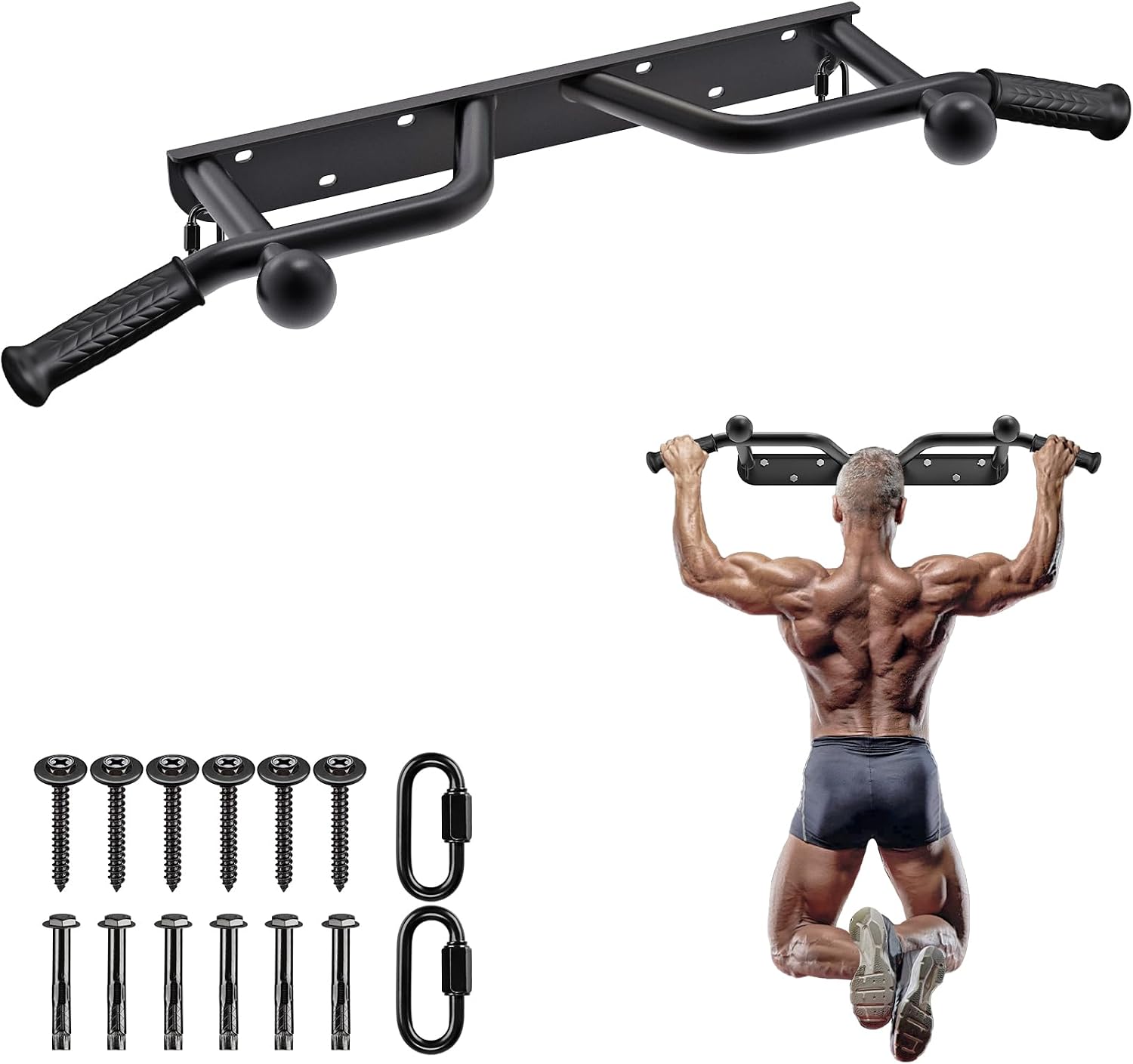 500lbs Multi-Mount Heavy Duty Pull Up Bar
