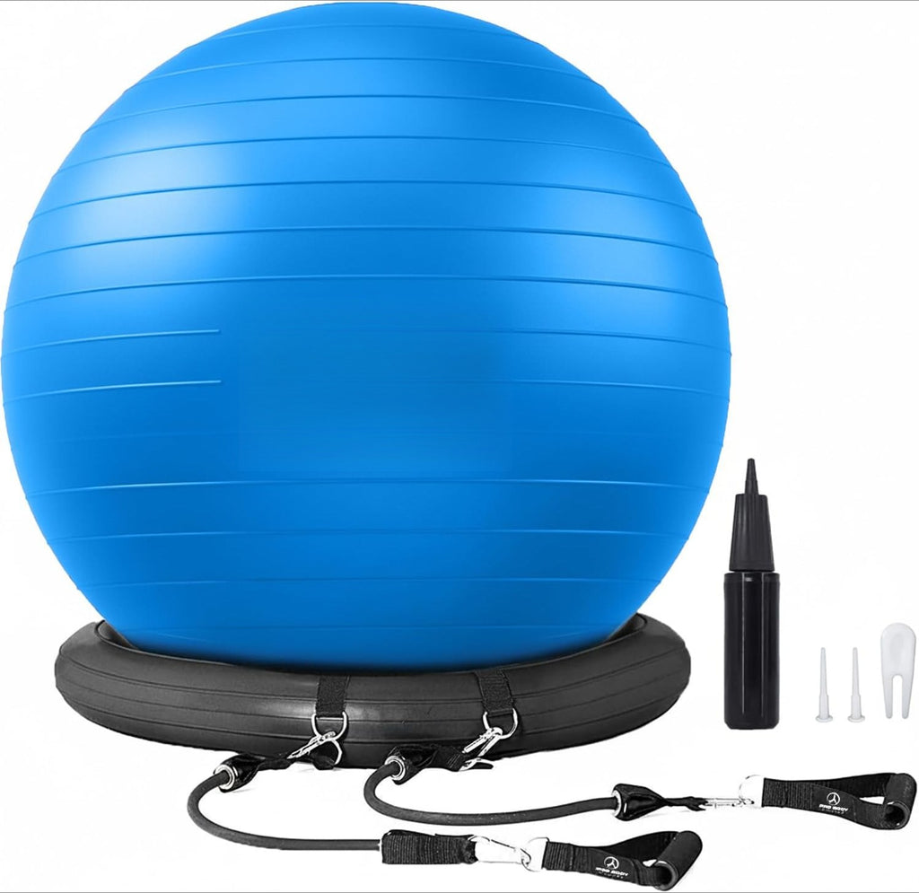 65cm Anti-Burst Yoga Ball Chair with Base
