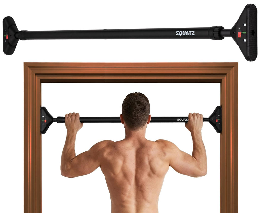 Adjustable Doorway Pull Up Bar with Level Meter