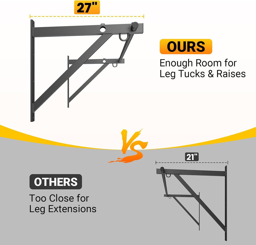 Joist Wall Mount Heavy Pull Up Bar