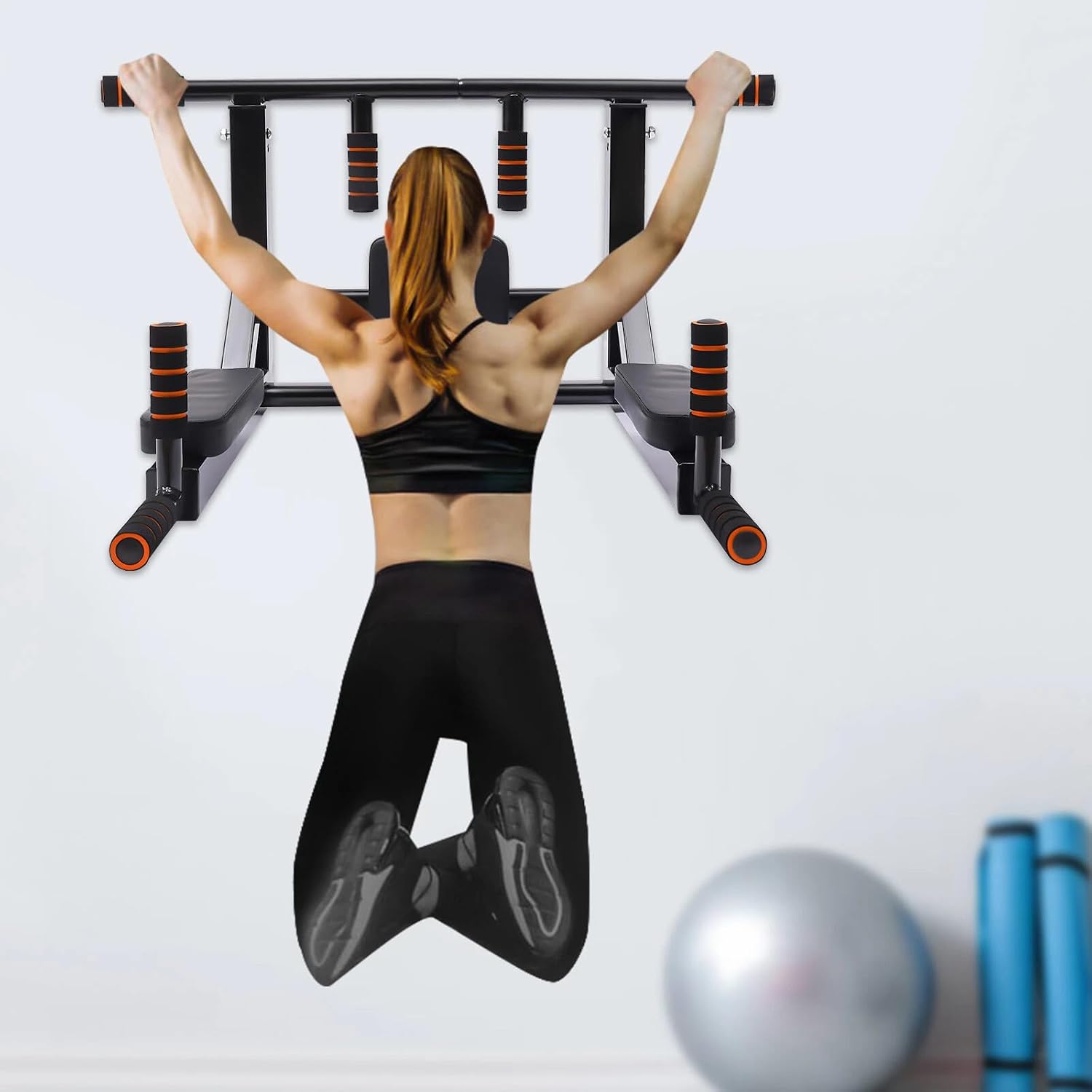 Wall Mount Pull Up Dip Station