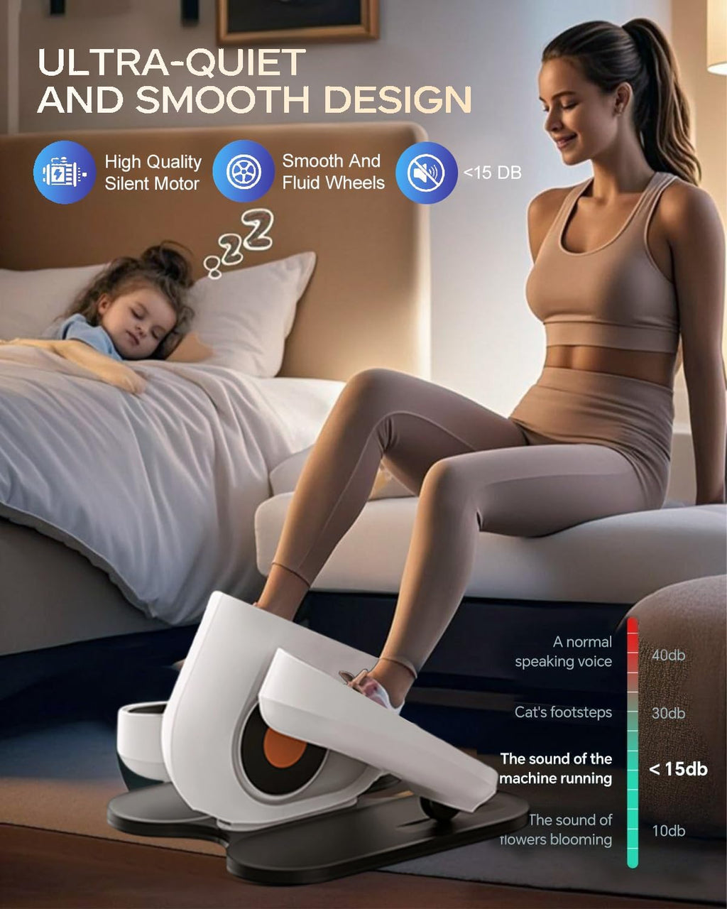 Electric Under Desk Seated Elliptical