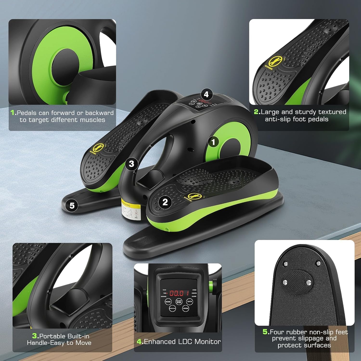 LCD Electric Under Desk Elliptical