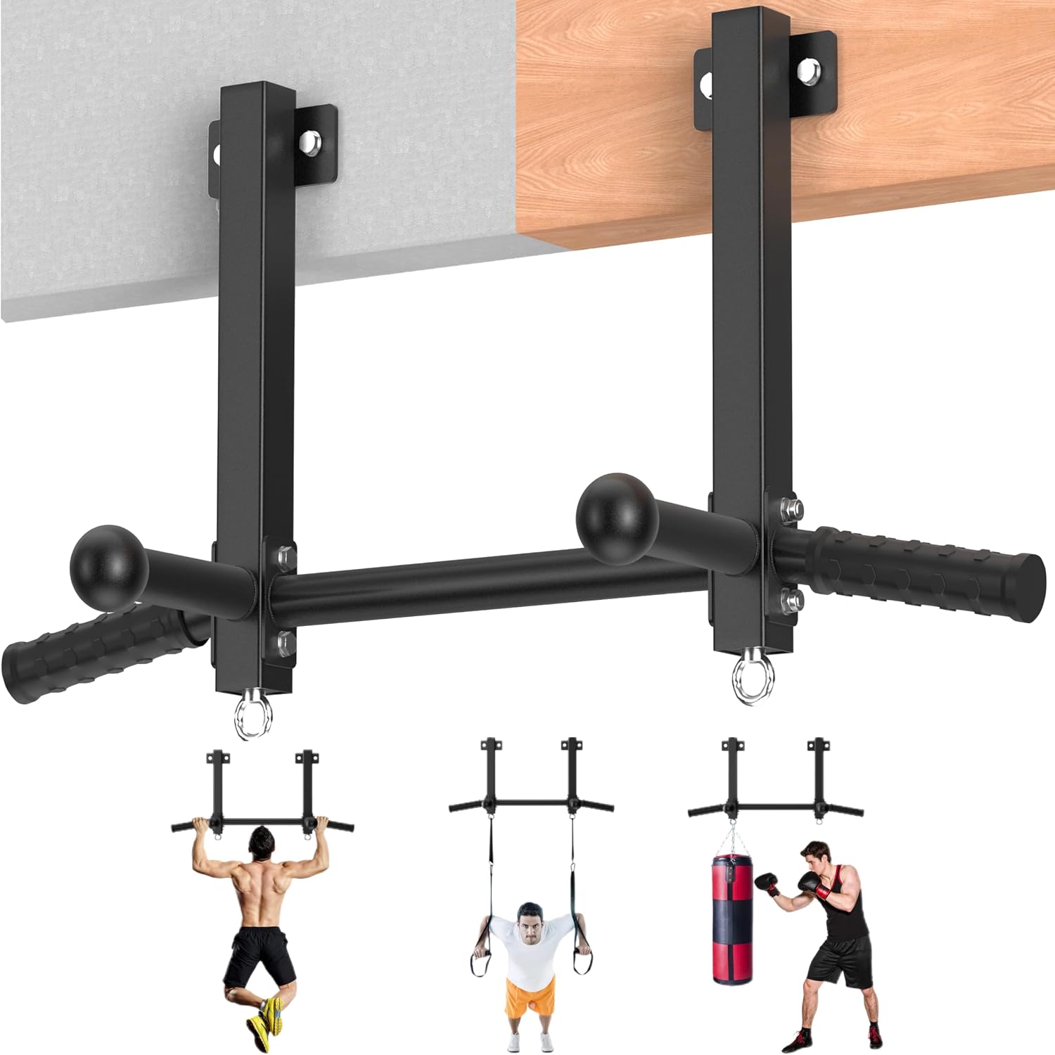 650lbs Joist Mount Multi-Grip Pull Up Bar