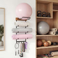 Wood Metal Yoga Mat Storage Rack