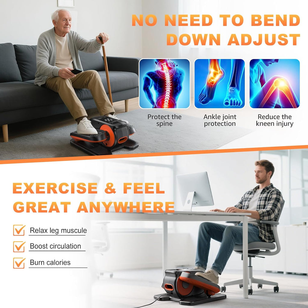 Electric Mini Under Desk Leg Elliptical