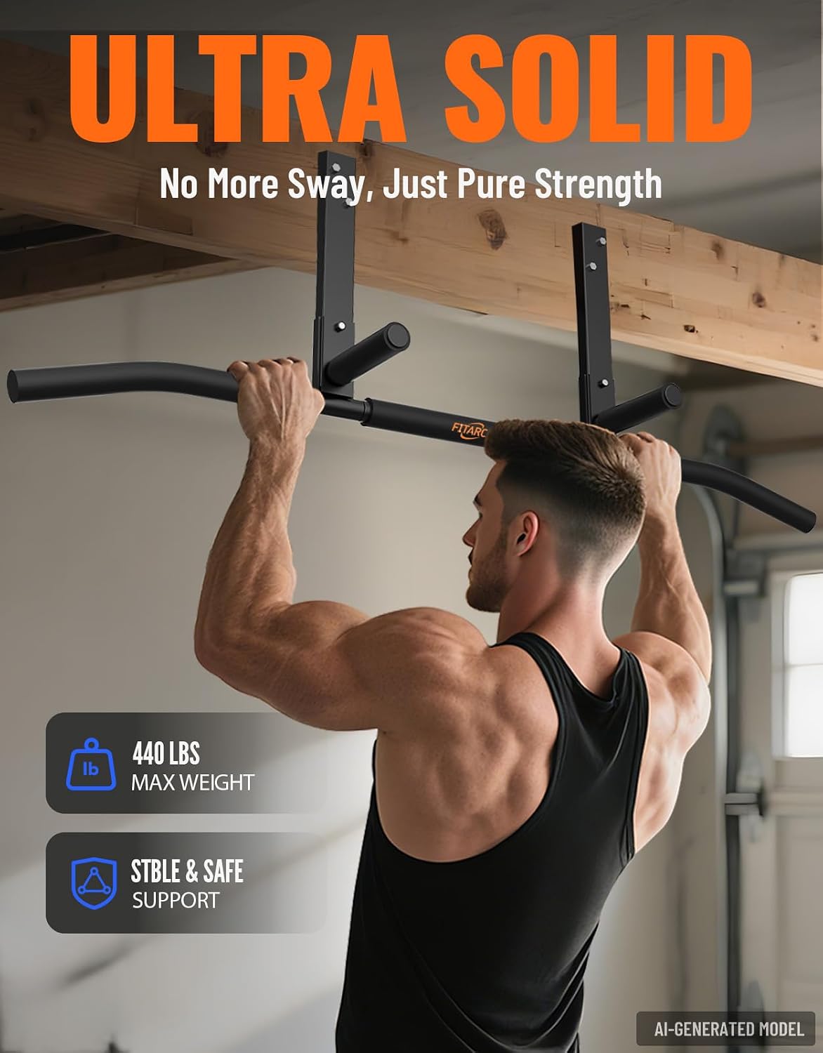 Ceiling Joist Mount Pull Up Bar