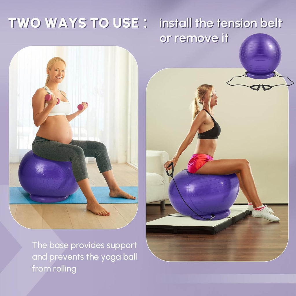 65cm Yoga Ball Chair Set