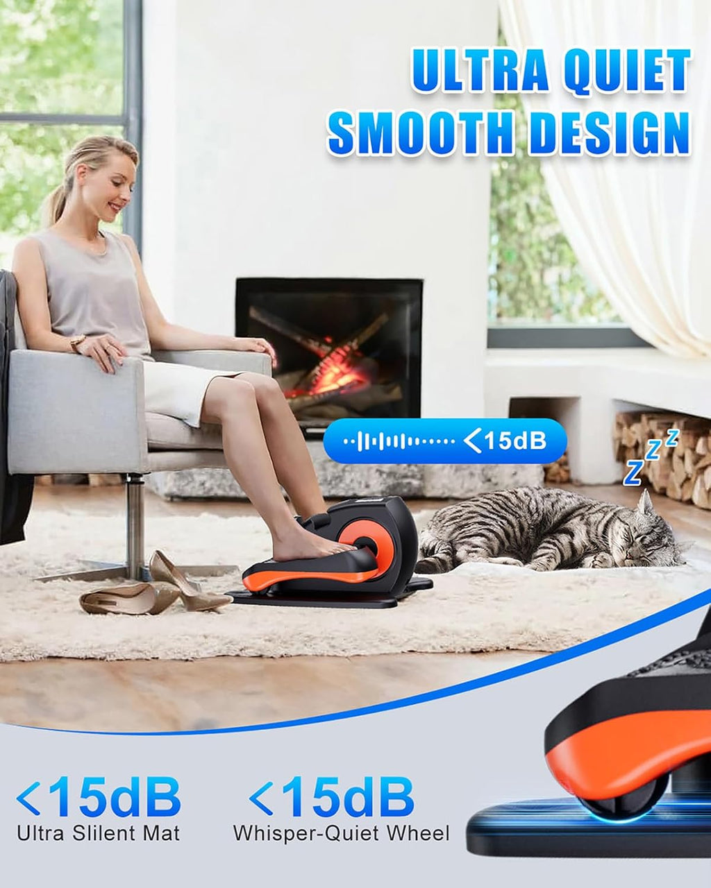 Remote Under Desk Electric Elliptical