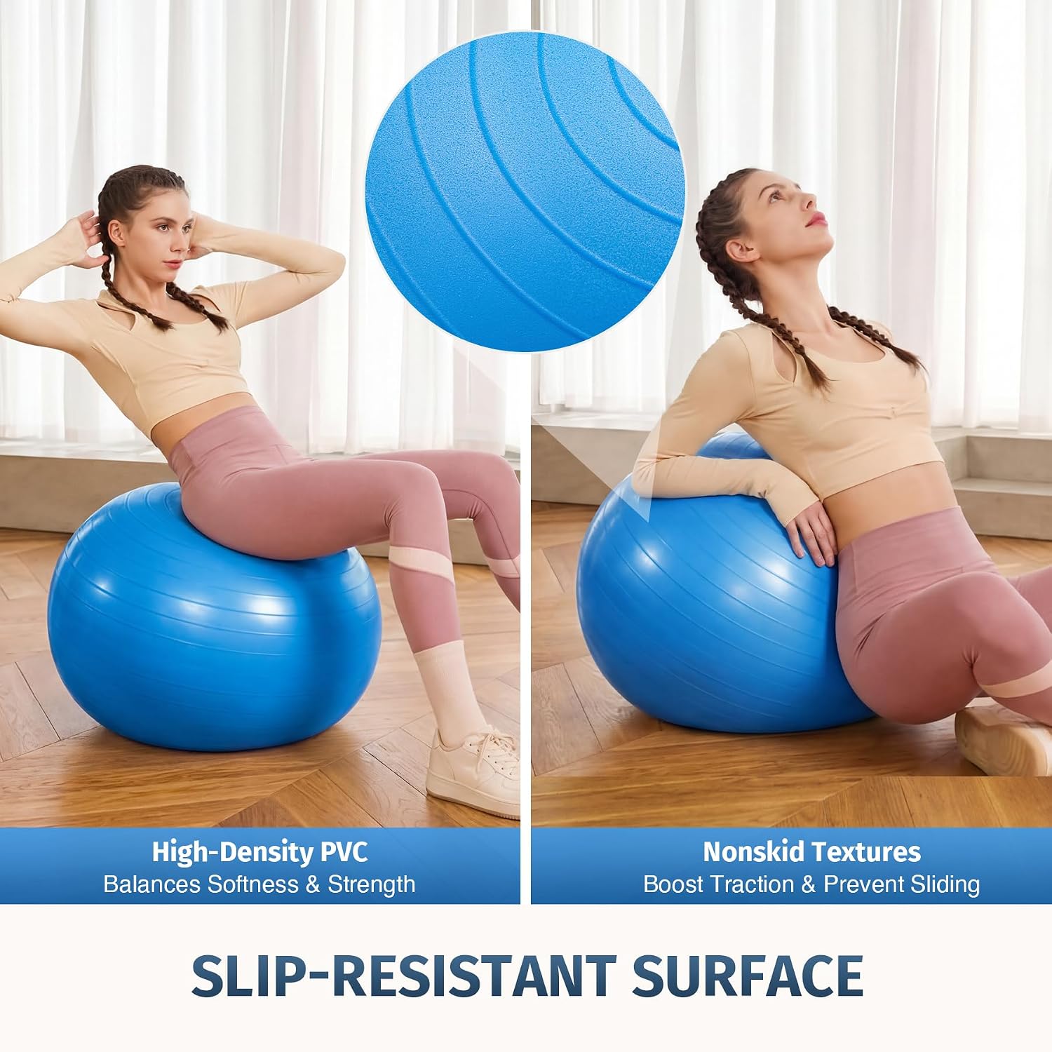 23 Inch Half Balance Ball Trainer Set