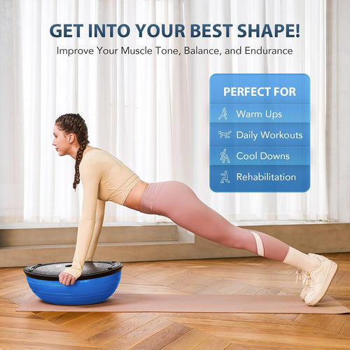 23 Inch Half Balance Ball Trainer Set