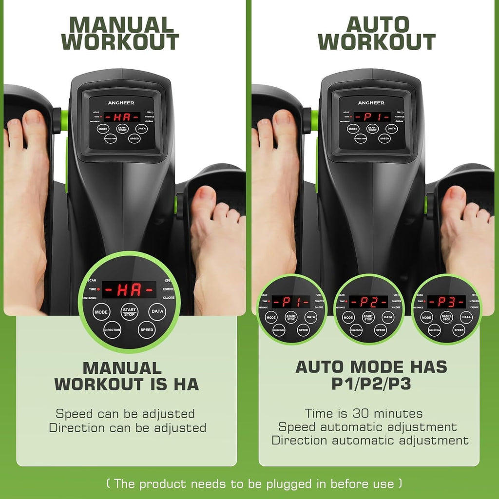 LCD Electric Under Desk Elliptical