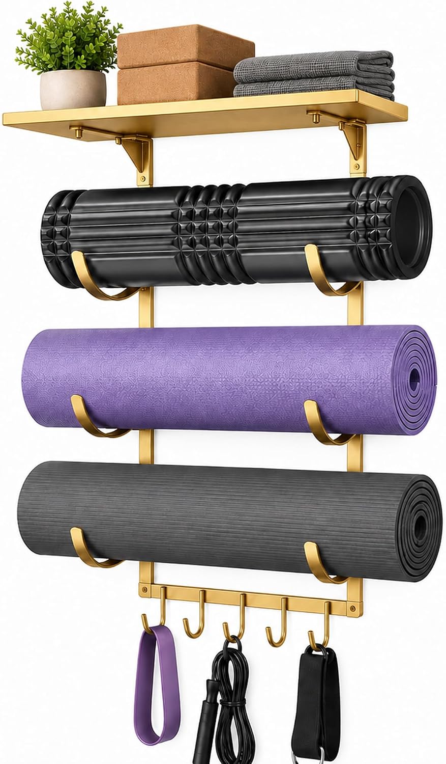 Iron Wall Yoga Mat Storage Rack