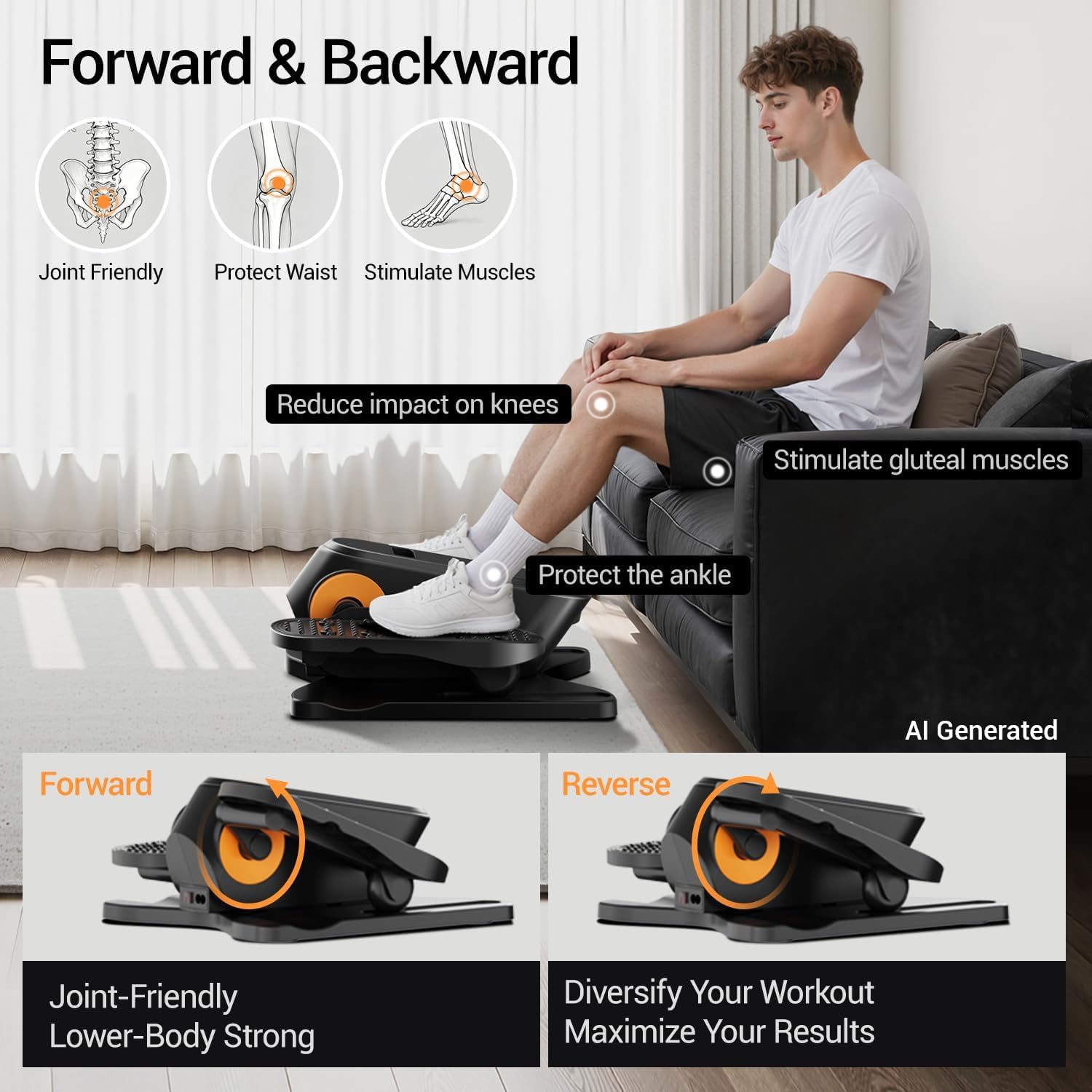 Under Desk Electric Seated Elliptical