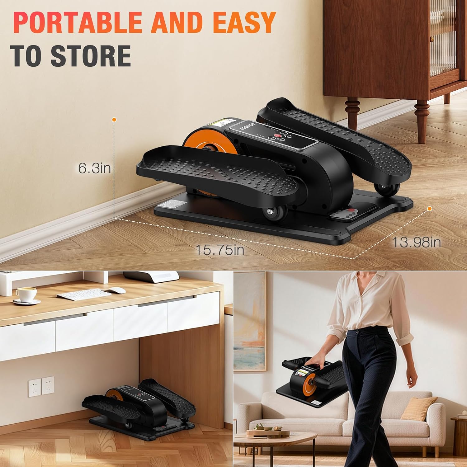 Electric Under Desk Leg Elliptical