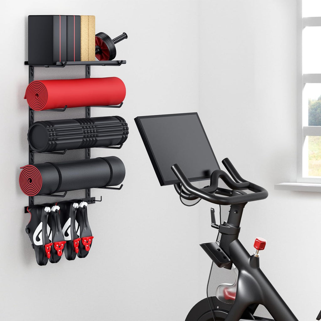 Wall Gym Yoga Mat Storage Shelf