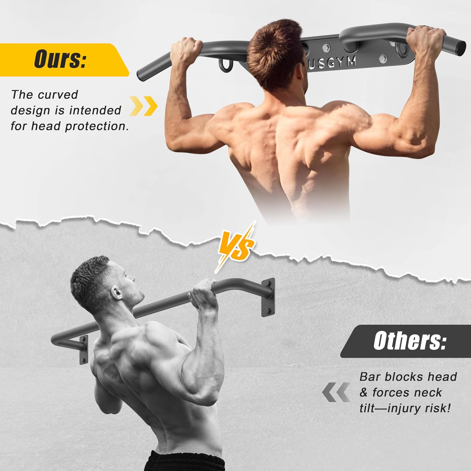 Heavy Duty Wall Mount Pull Up Bar