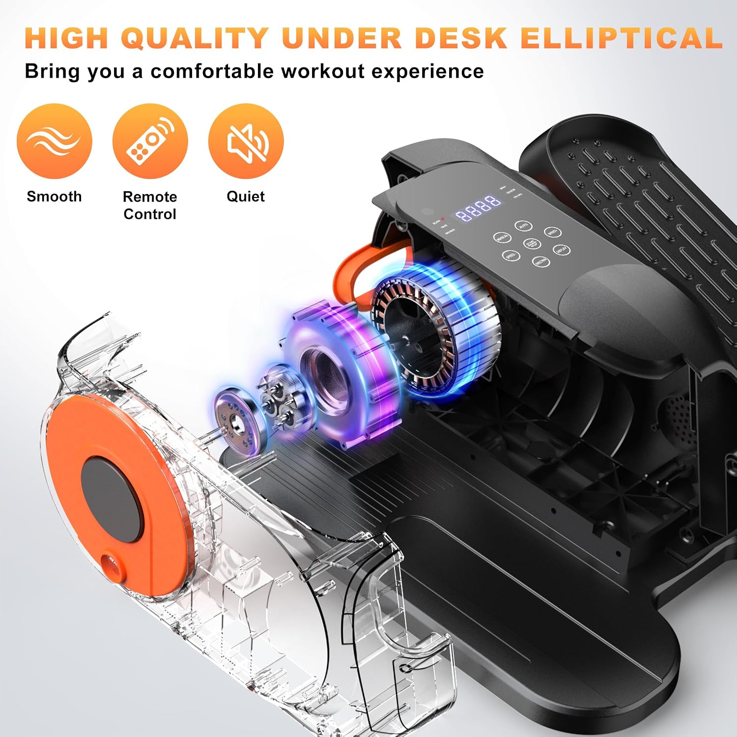 Electric Mini Under Desk Leg Elliptical