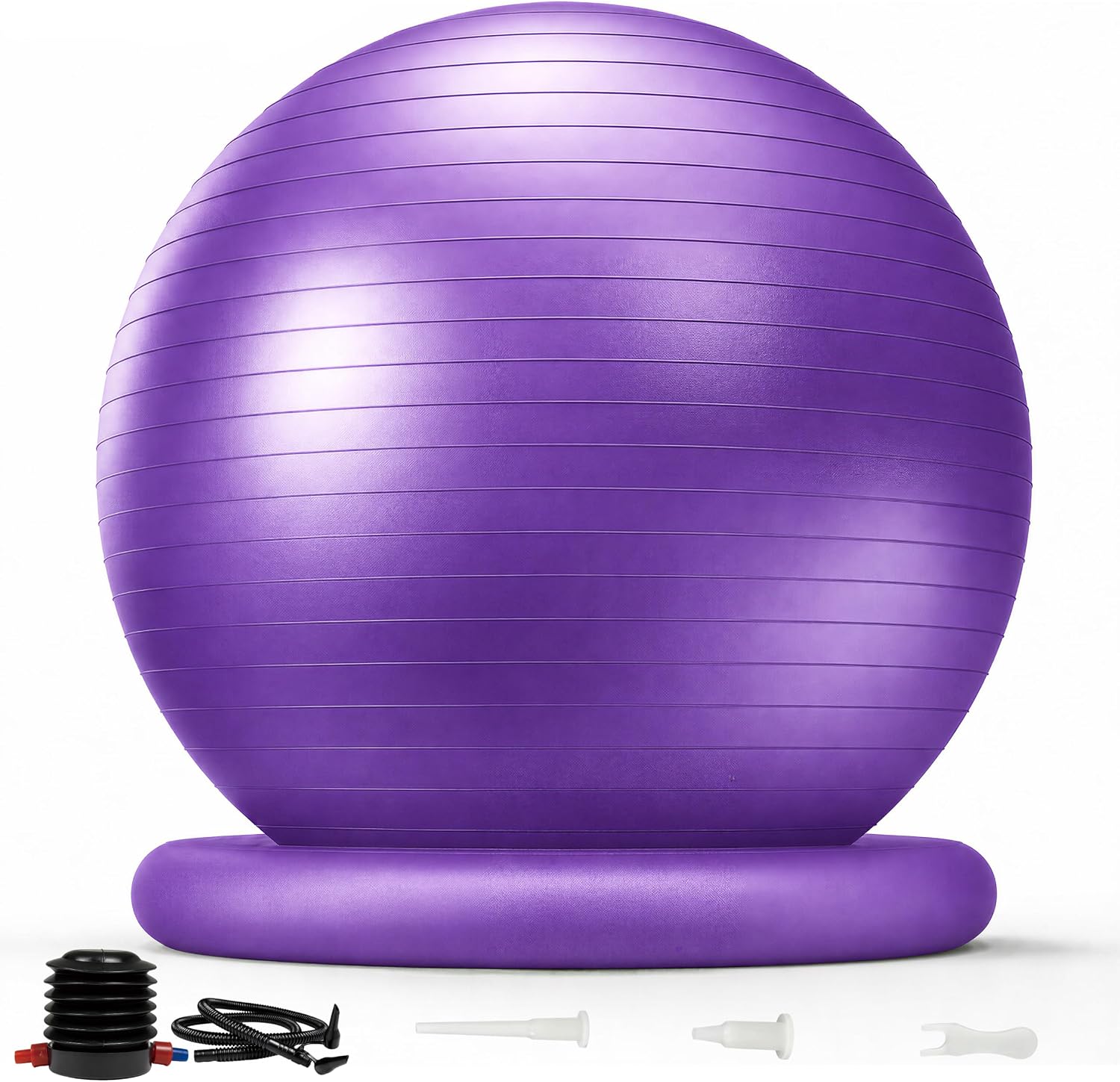 Anti-Burst BPA-Free Birthing Yoga Ball Set with Base