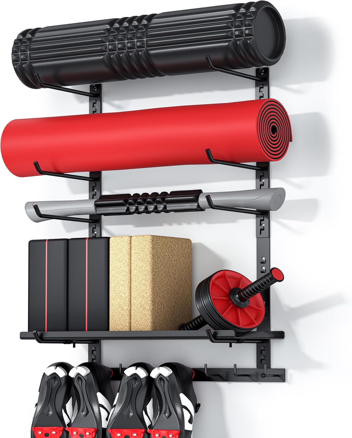 Wall Gym Yoga Mat Storage Shelf