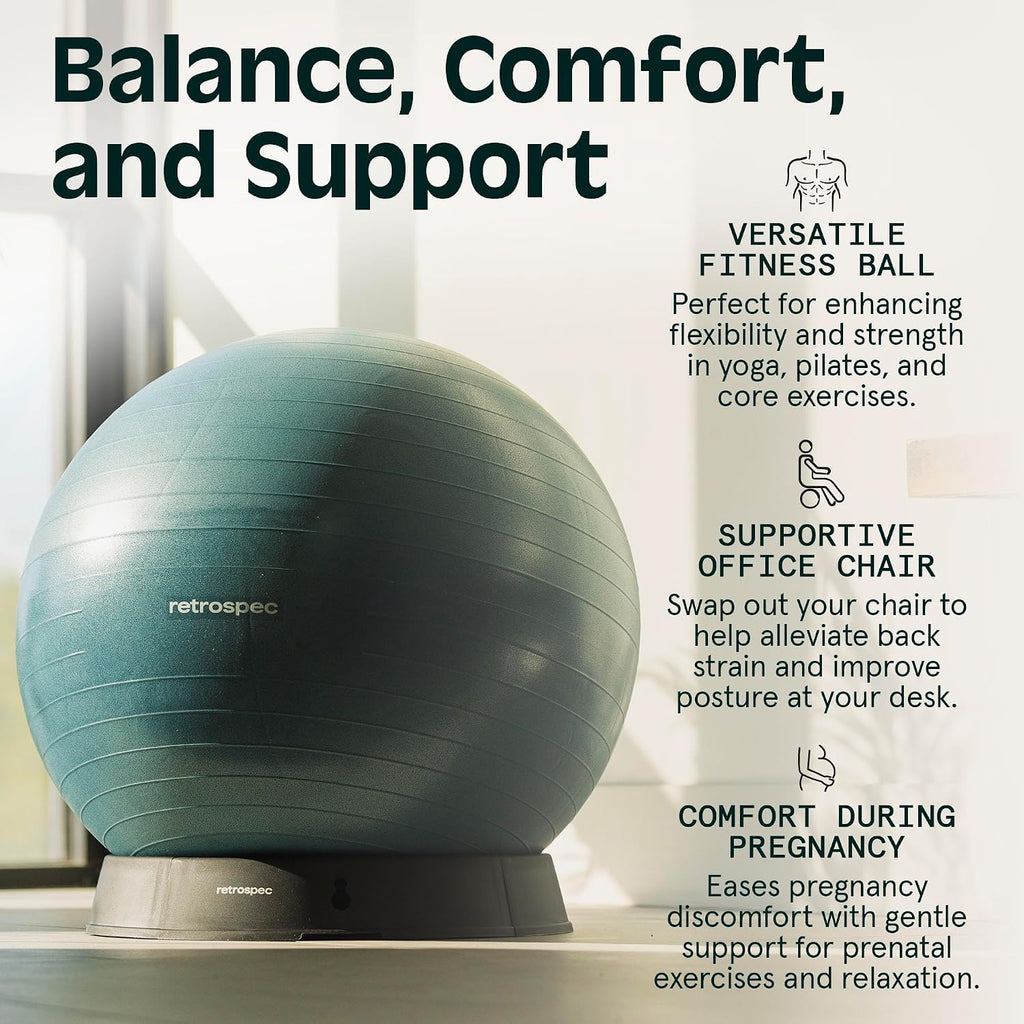Anti-Burst Exercise Ball with Pump