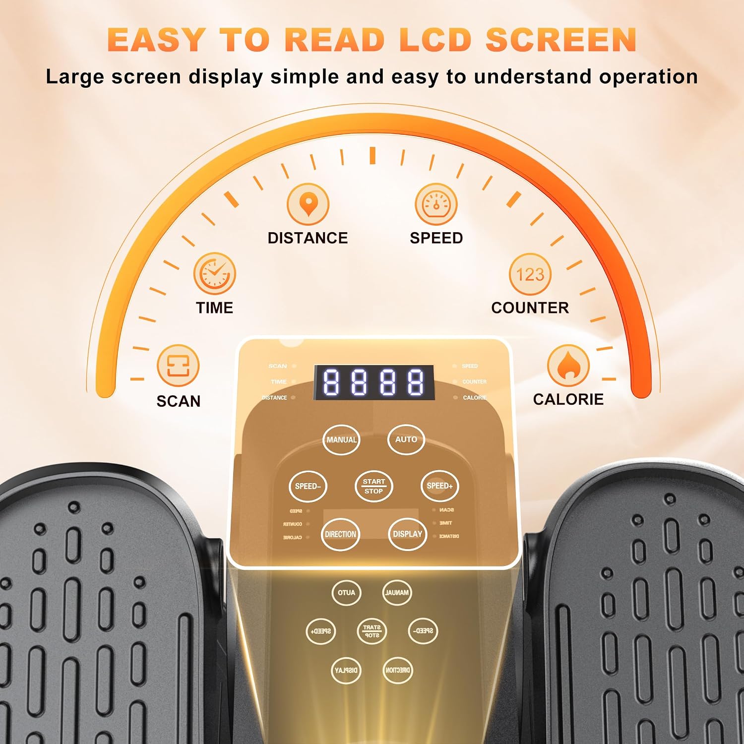 Electric Mini Under Desk Leg Elliptical