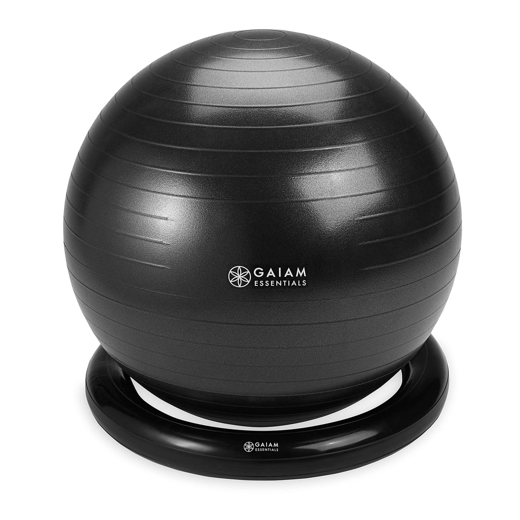 Yoga Balance Ball Chair Kit with Base & Pump